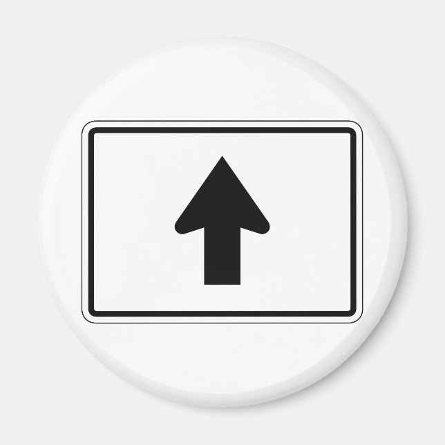 Up Arrow Street Sign Magnet (Front)