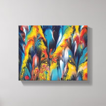 Up Close and Feathery2 Print on 10x18 Canvas