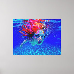 “Up Close and Personal” - A Chromatic Portrait Canvas Print