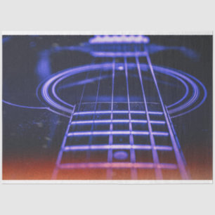 Up Close Vintage Guitar Photo Decoupage Paper