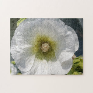 Up close white flower jigsaw puzzle