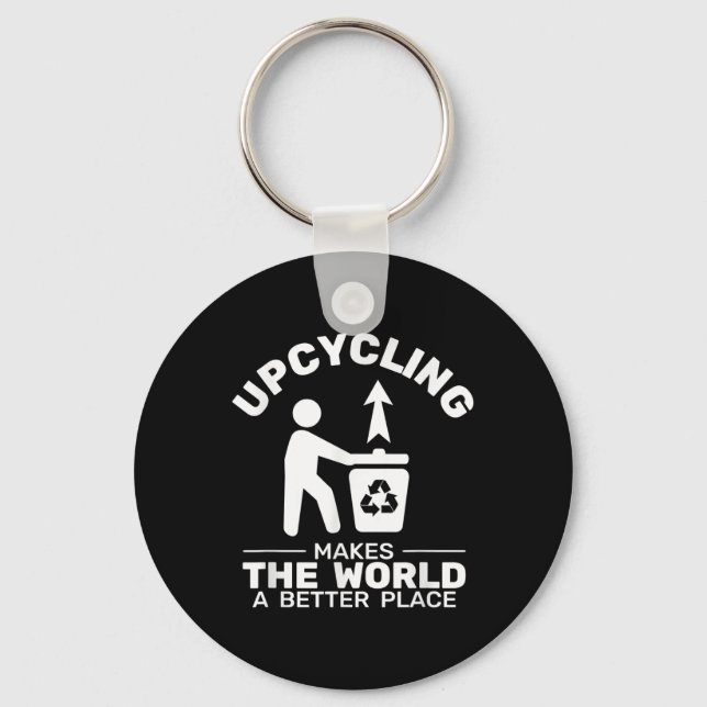 Up-cycling Recycling Environmental Protection Key Ring (Front)