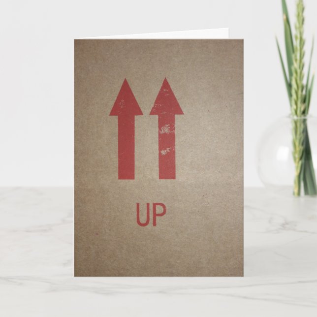 Up Folding Card Template (Front)