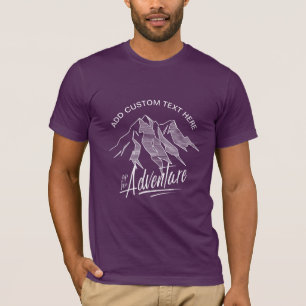 Up For Adventure Mountains White ID358 T-Shirt
