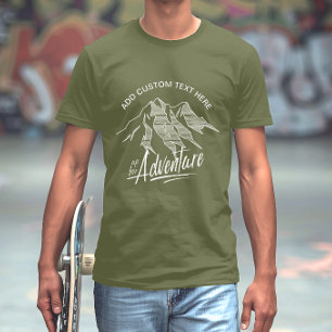 Up For Adventure Mountains White ID358 T-Shirt