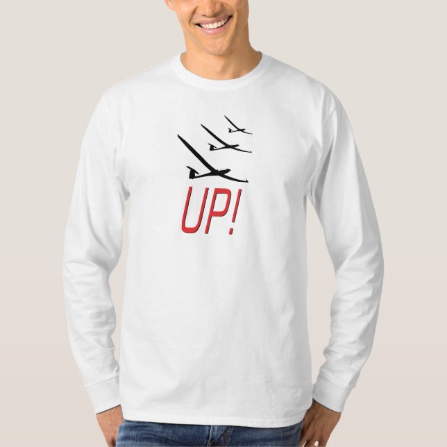 UP !  Glider Sailplane T-Shirt (Front)