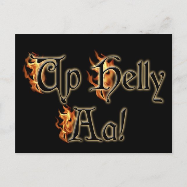 Up Helly Aa! Greeting Post Cards (Front)