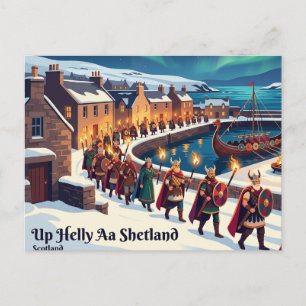 Up Helly Aa Shetland Scotland Postcard