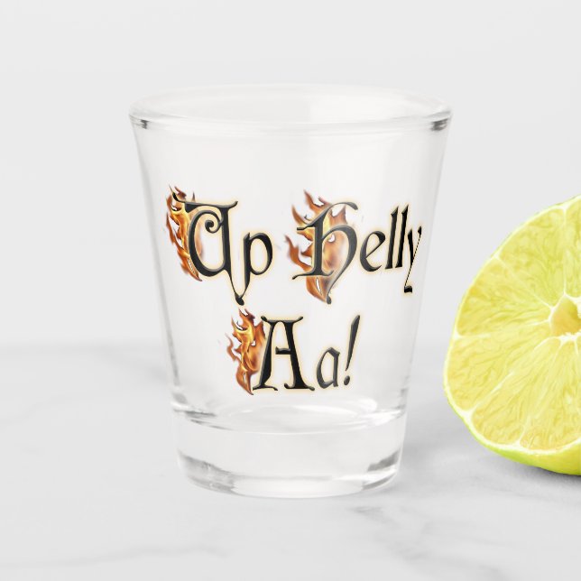 Up Helly Aa! Shot Glass (Front)
