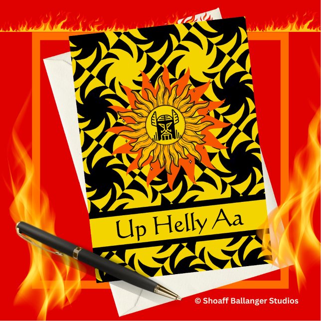 Up Helly Aa The Invincible Winter Sun Illustration (Creator Uploaded)
