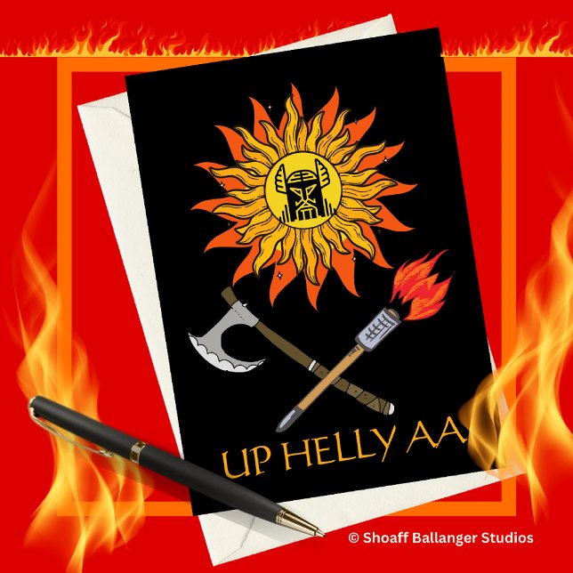Up Helly Aa The Invincible Winter Sun Illustration (Creator Uploaded)