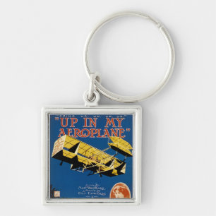 Up in My Aeroplane Key Ring