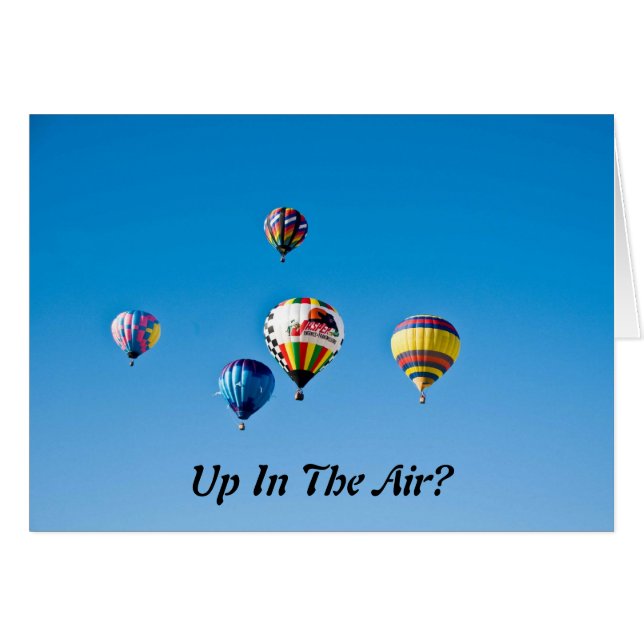Up In The Air? (Front Horizontal)