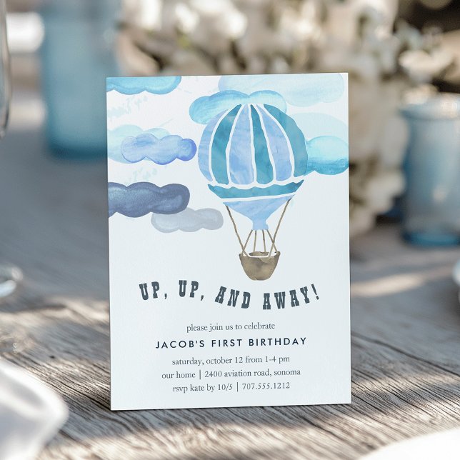 Up in the Air Kids Birthday Party Invite (Creator Uploaded)