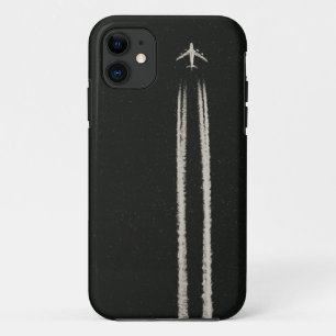 Up in the Sky/High Altitude Aeroplane Contrail iPhone 11 Case