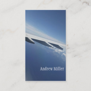 Up in the Sky/Window Seat Aeroplane Wing Business Card