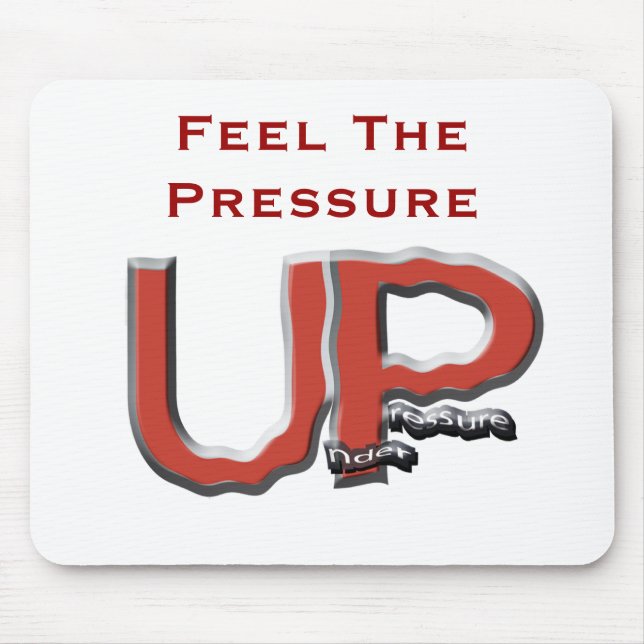 UP Logo nobevBG, Feel The Pressure Mouse Pad (Front)