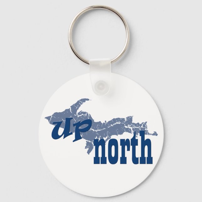 UP Michigan Up North Yooper Keychain (Front)