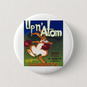 Up n' Atom California Carrots 6 Cm Round Badge