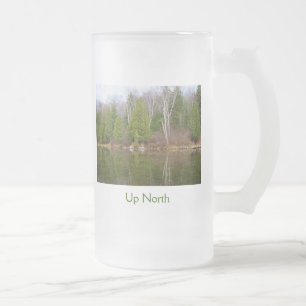 Up North Glass Beer Mugs