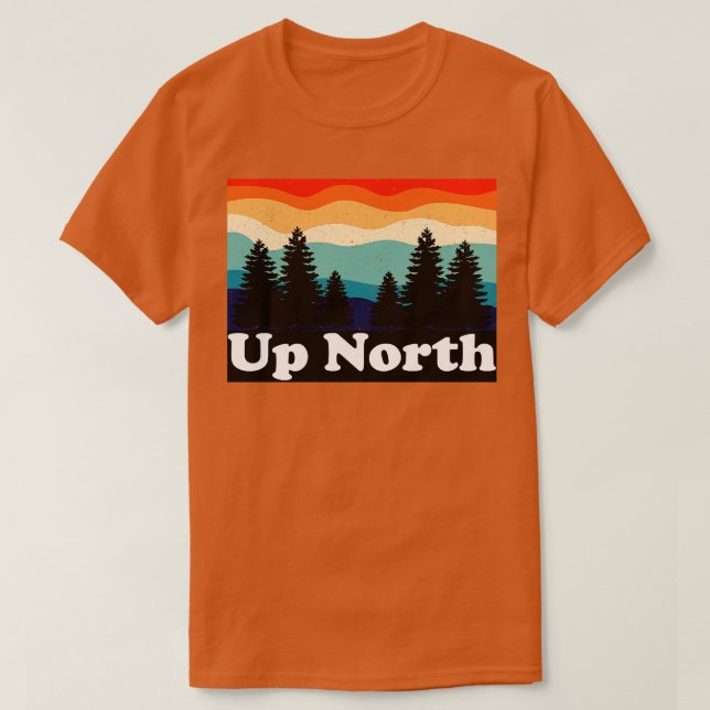 Up North Retro T-Shirt (Design Front)