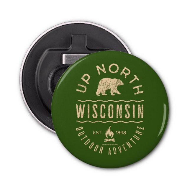 Up North Wisconsin Bottle Opener (Front)