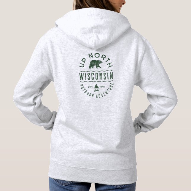 Up North Wisconsin Hoodie (Back)