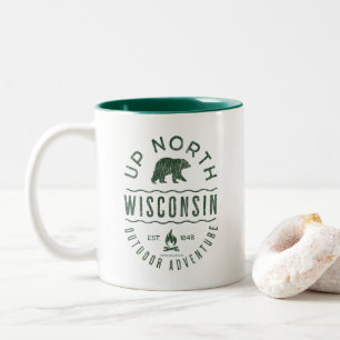 Up North Wisconsin Two-Tone Coffee Mug