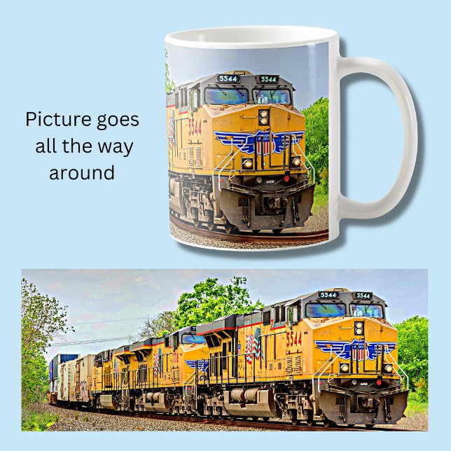 UP Railroad Wings Diesel Locomotive Train  Coffee Mug (Creator Uploaded)