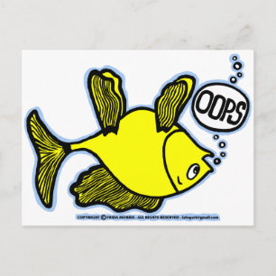 Up Side Down Fish! Postcard