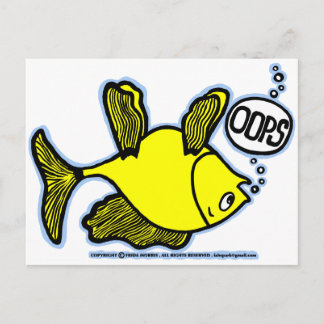 Up Side Down Fish! Postcard