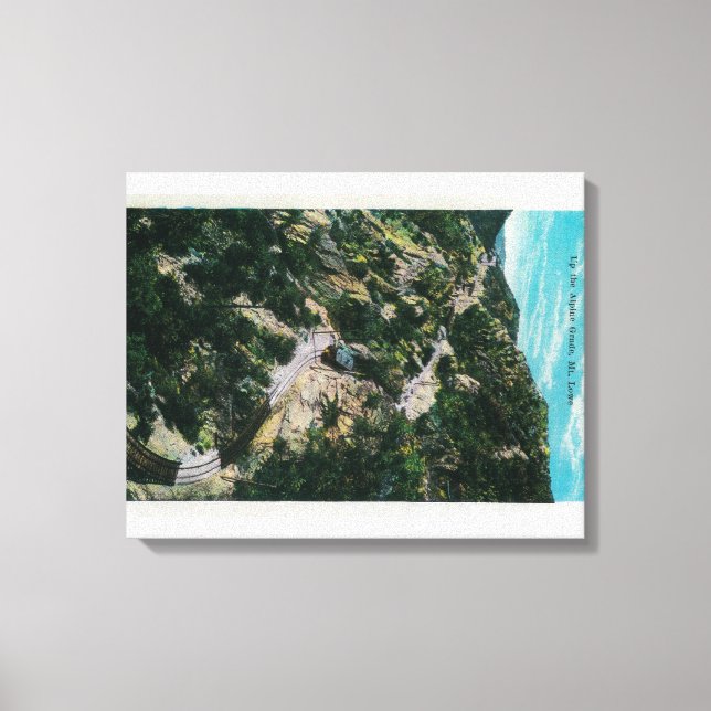 Up the Alpine Grade, Mt. LoweMt. Lowe, CA Canvas Print (Front)
