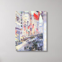 Up the Avenue from 34th Street, May 1917 by Hassam