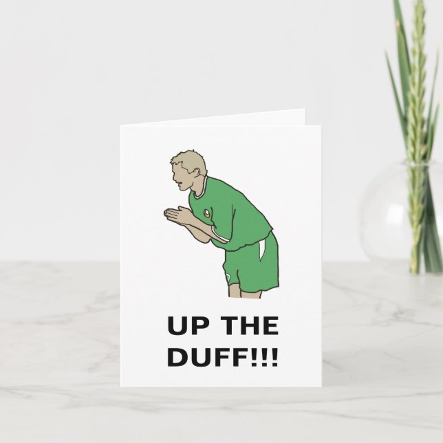 Up the Duff! Thank You Card (Front)