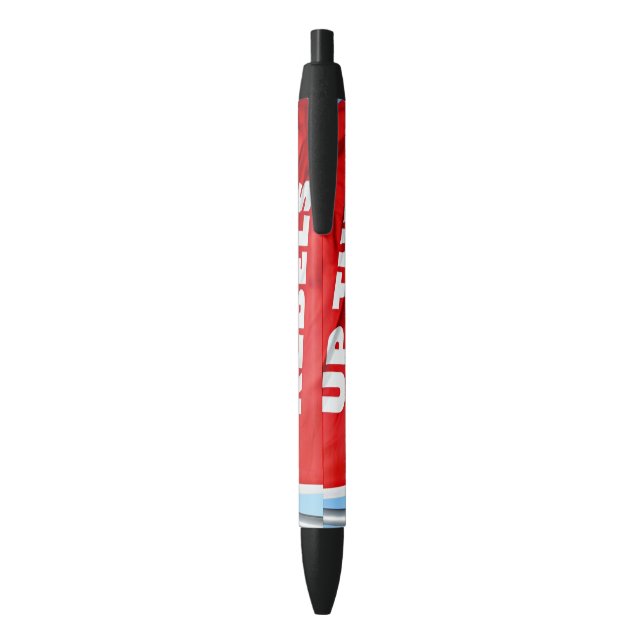 Up the Rebels themed Black pen (Back (Vertical))