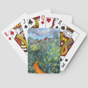 "Up the Road Again" Acrylic Artwork Playing Cards