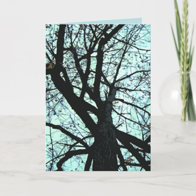 Up the Tree Birthday Card (Front)