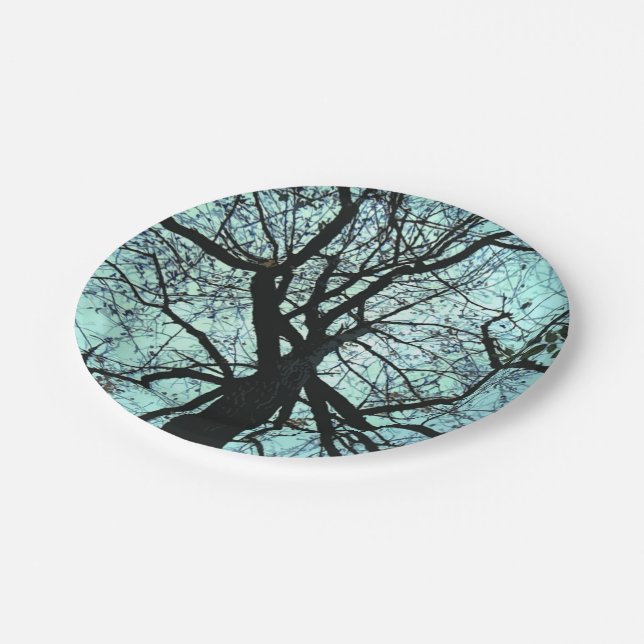 Up the Tree Paper Plates (Angled)
