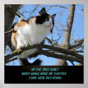 Up the tree quiet poster