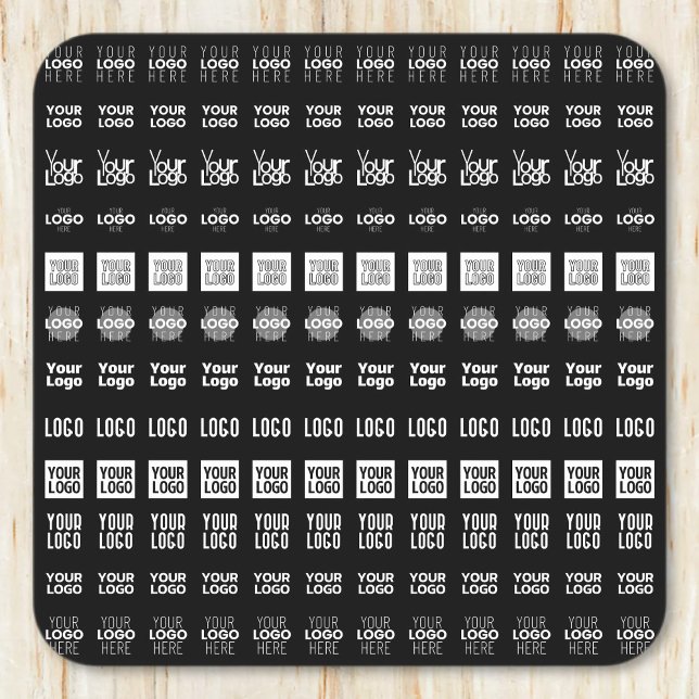 Up to 12 Different Logos or Uploaded Images Square Paper Coaster (Creator Uploaded)