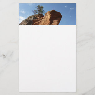 Up to Angels Landing in Zion National Park Stationery