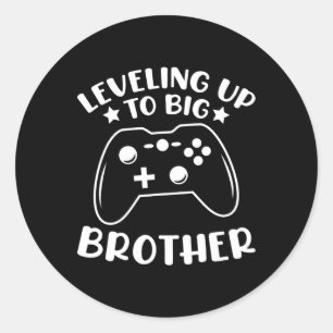 Up To Big Brother Video Game Controller Gamer  Classic Round Sticker