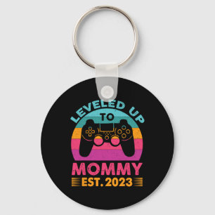 Up To Mummy Est 2023 First Time Mum 2023 Video Gam Key Ring