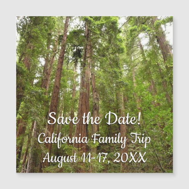 Up to Redwoods I at Muir Woods Save the Date (Front)