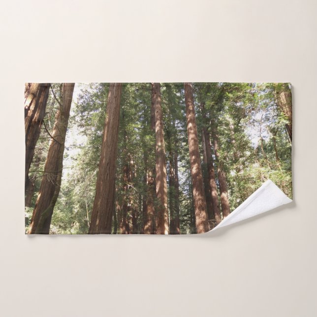 Up to Redwoods II at Muir Woods National Monument Hand Towel (Hand Towel)