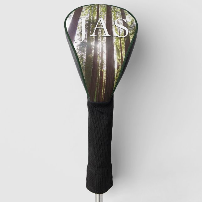 Up to Redwoods in the Morning Golf Head Cover (Front)