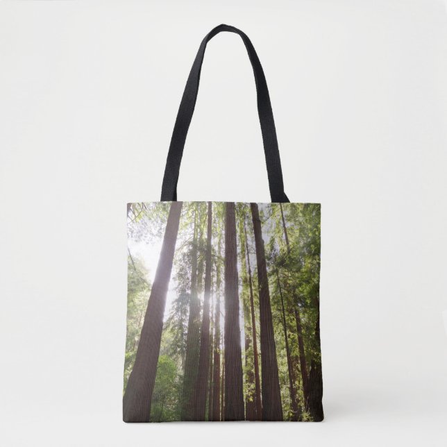 Up to Redwoods in the Morning Tote Bag (Front)