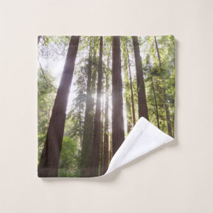 Up to Redwoods in the Morning Wash Cloth