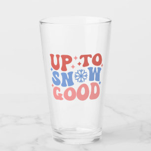 Up to Snow Good - Fun Winter Design Glass