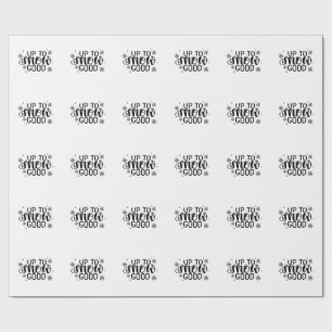 Up to Snow Good Funny Christmas Winter Snowflake  Wrapping Paper